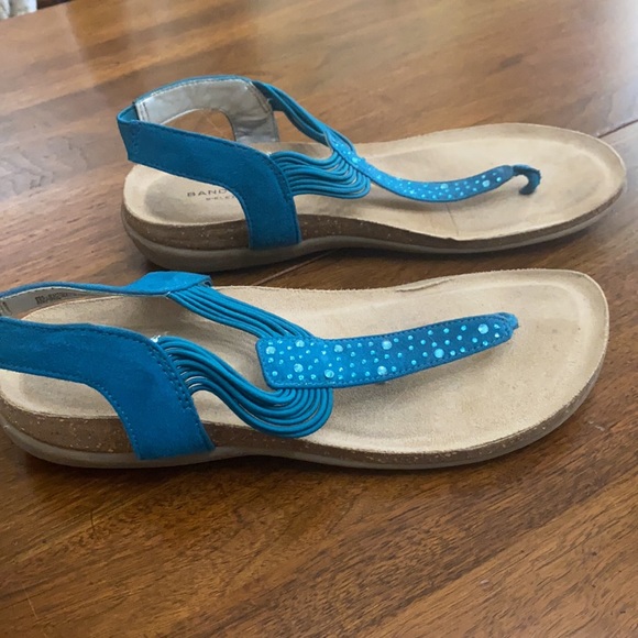 Blue Sparkly Sandals - Picture 2 of 2